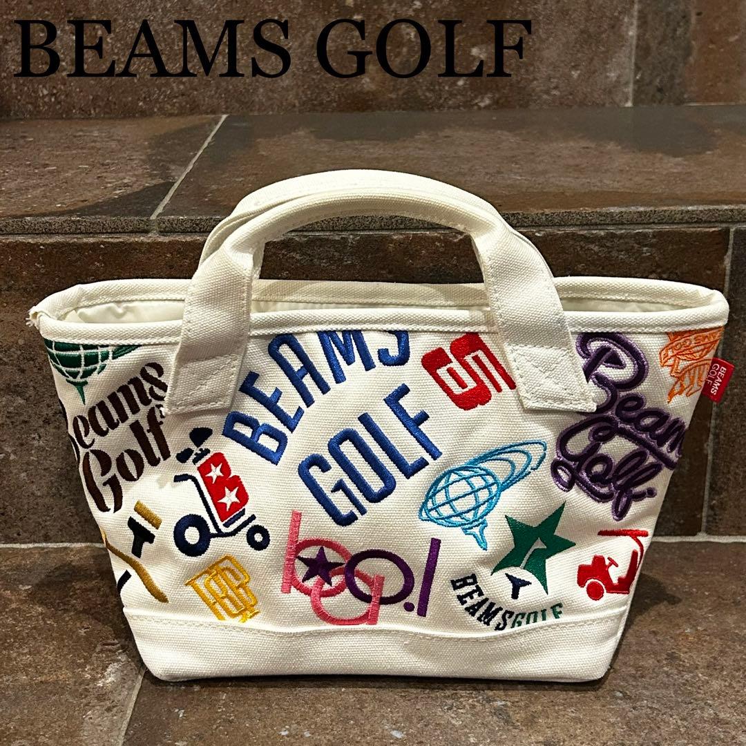 BEAMS GOLF various ロゴ カートバッグ　ホワイト　渋野日向子 ビームス ゴルフ」売り上げがコロナ前超え “渋野日向子人気”も追い風に
