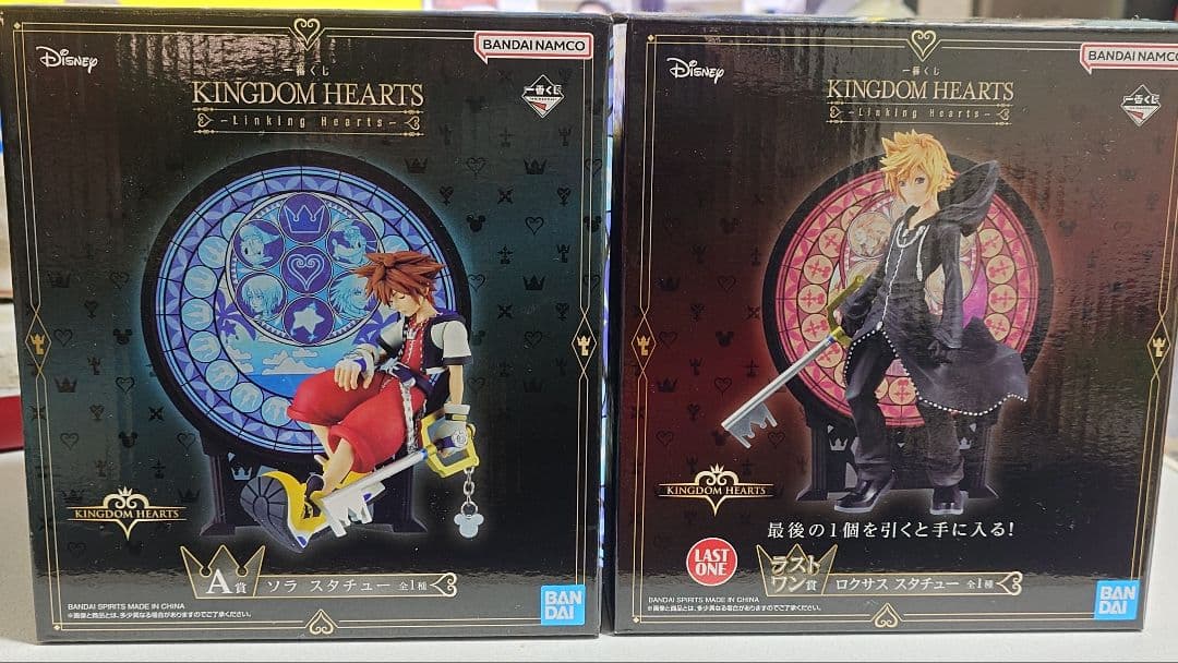 キングダムハーツ一番くじ・フィギュア A賞ソラ　ラストワン賞ロクサス A賞はソラ＆ロクサスのスタチュー！ 「キングダム ハーツ」一番くじ第2