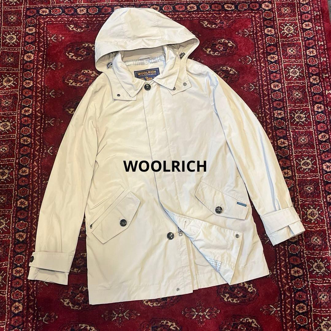 WOOLRICH ウールリッチ フード付きマウンテンパーカー アイボリー　Ｓ 70's WOOLRICHマウンテンパーカー | CUSTOM FEVER