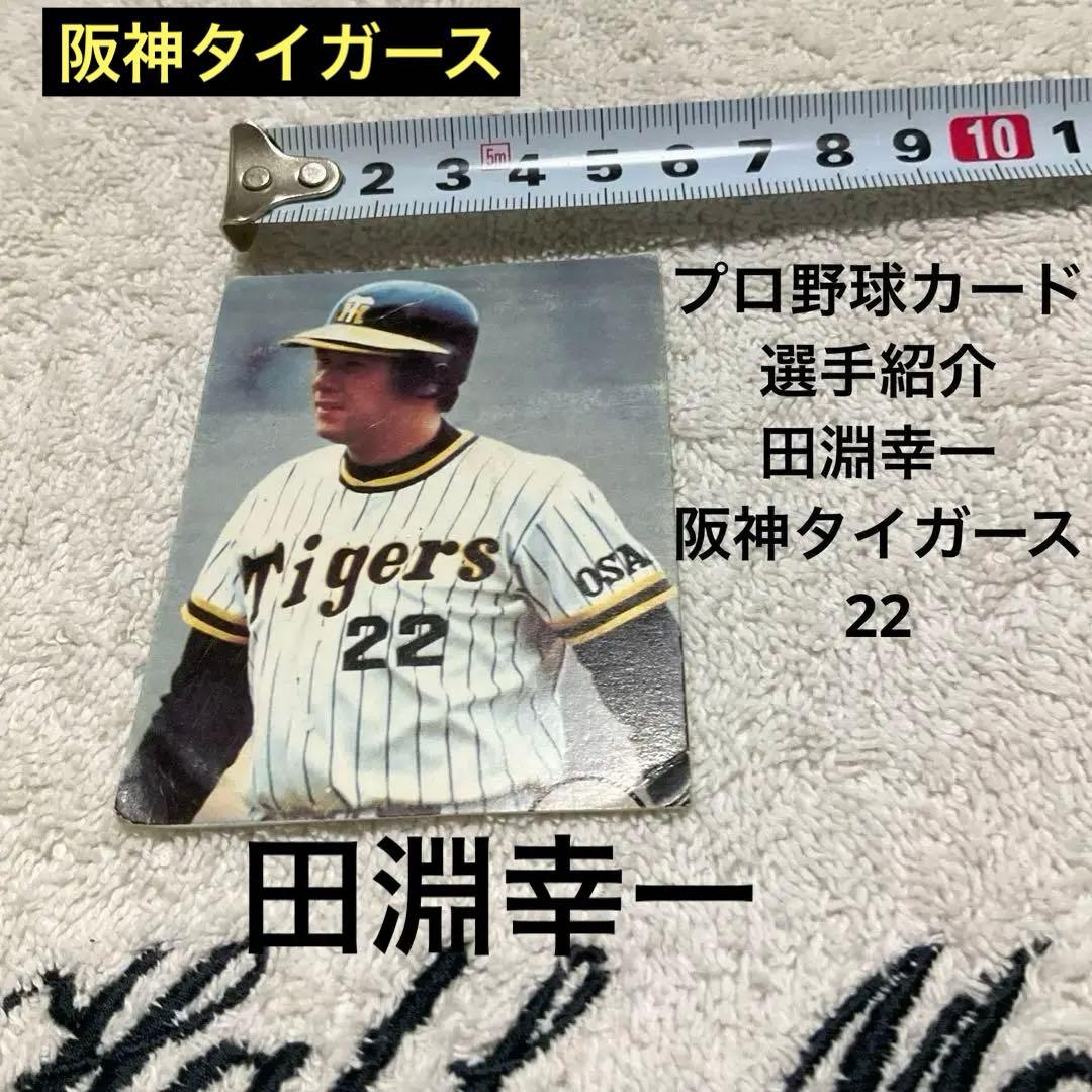 プロ野球カード 選手紹介 田淵幸一 阪神タイガース 22 - メルカリ