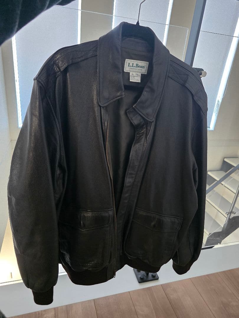 美品 80s USA製 L.L.Bean A-2 フライトジャケットTALON