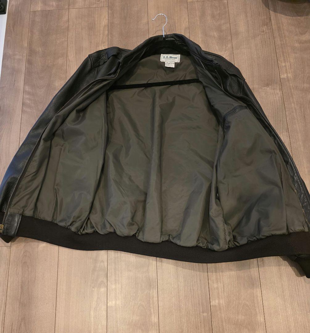 美品 80s USA製 L.L.Bean A-2 フライトジャケットTALON