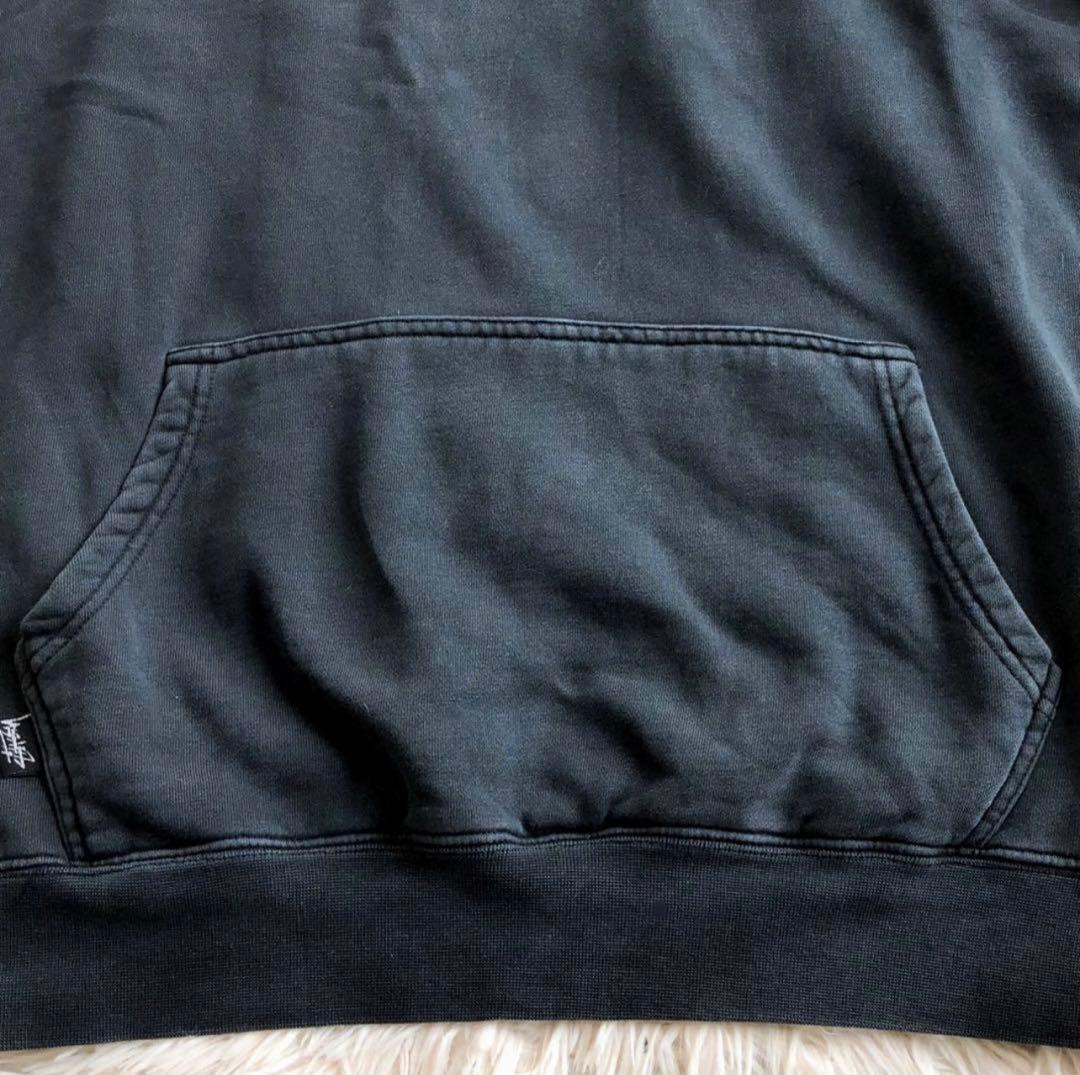 ビッグシルエット L】ステューシー パーカー 8ボール 黒 Y2K 90's