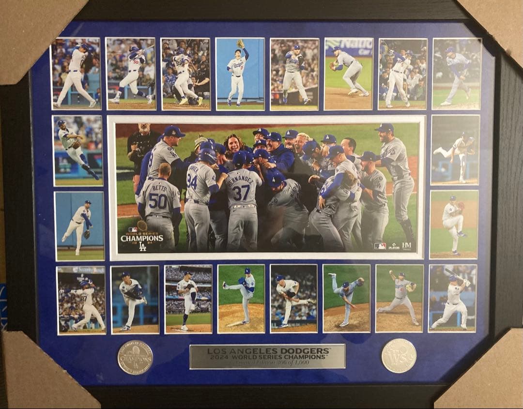 2024ドジャース優勝記念　フォトミント　　大谷翔平　山本由伸 ドジャース優勝記念！大谷翔平・山本由伸 限定デザインが「郵便局の