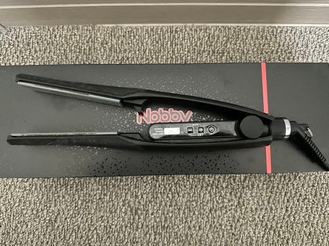 Nobby ストレートヘアアイロン ブラック　NBS1200 楽天市場】36％OFF！｜NBS1200 プロコーティング ストレート へアー