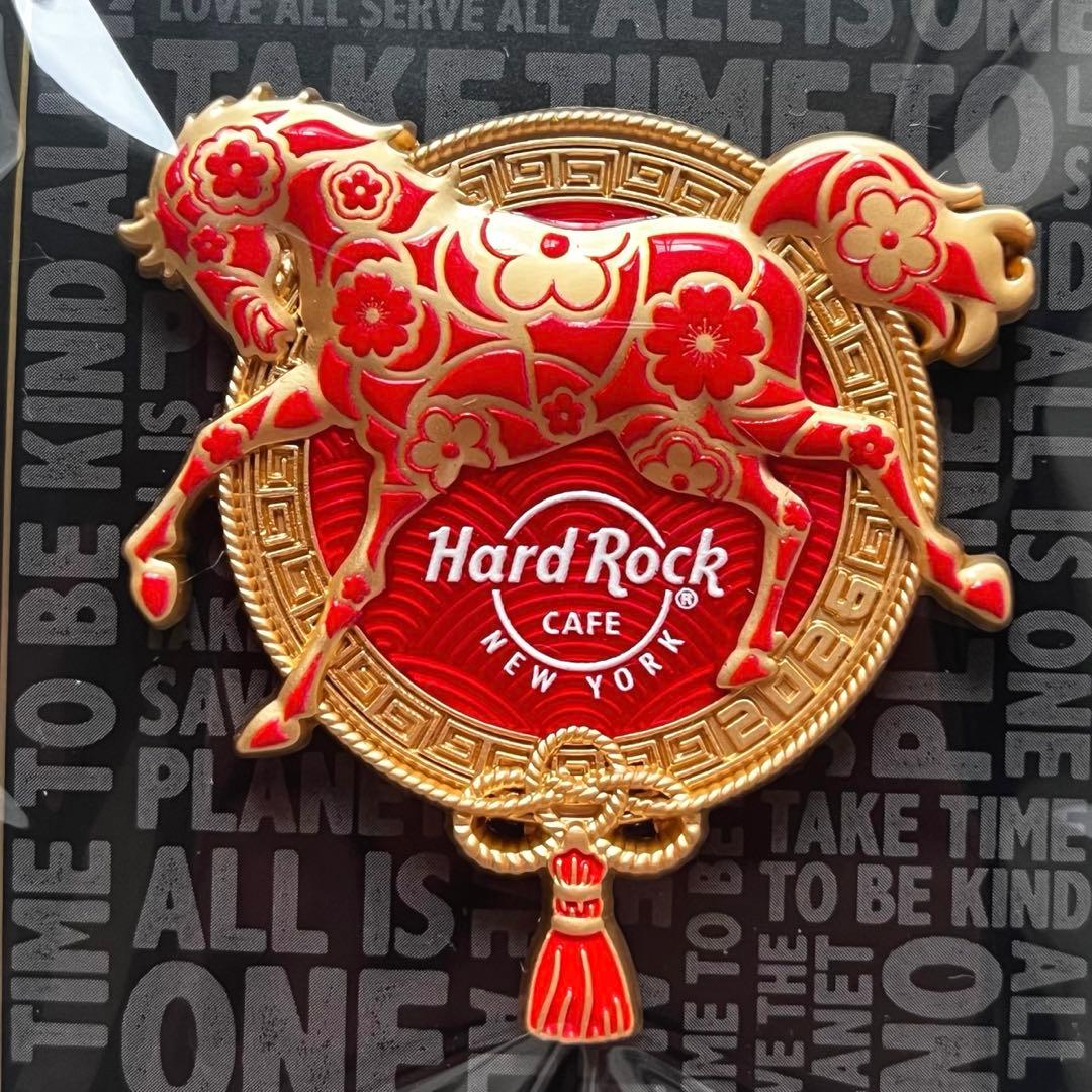 【海外店舗限定 】 HardRockCafe2026馬horse午NYピンバッジ
