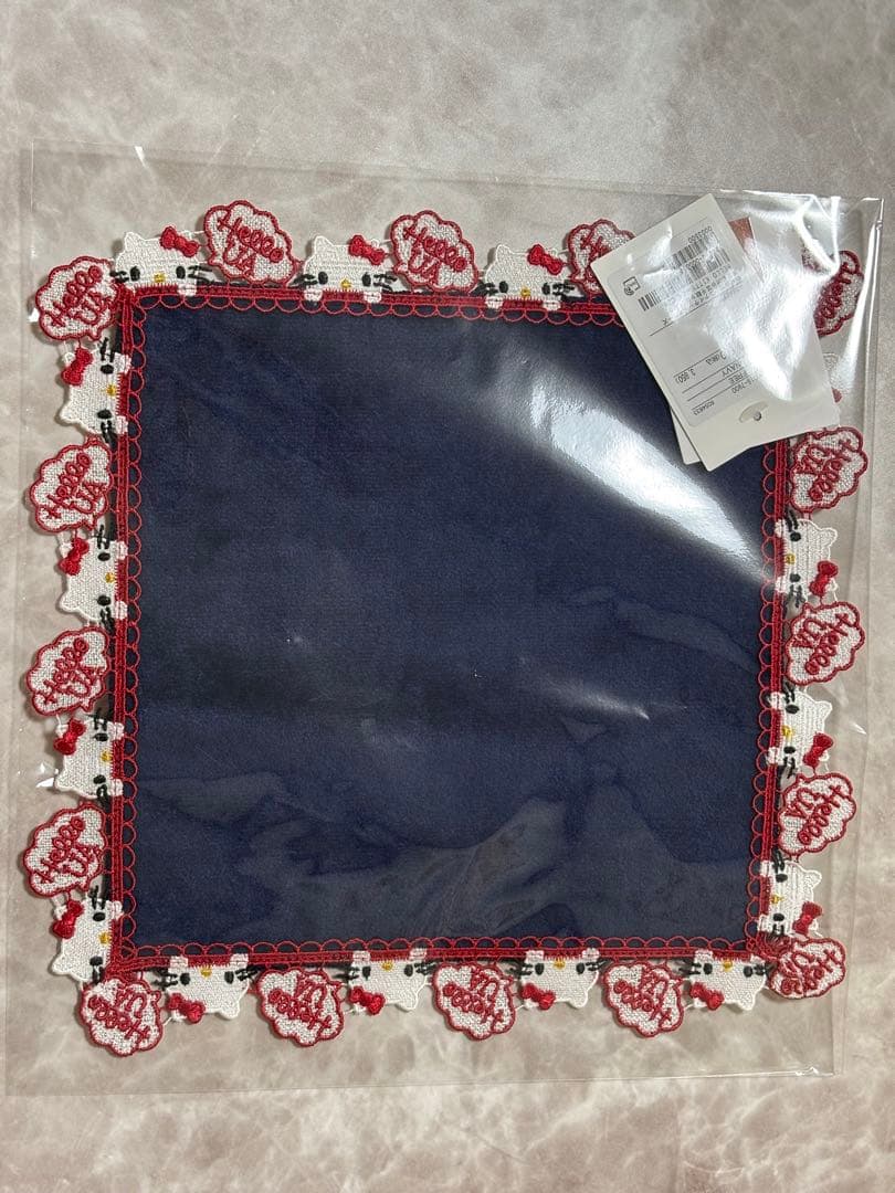 ハローキティ 近沢レース店 ユナイテッドアローズ ハンカチ ネイビー