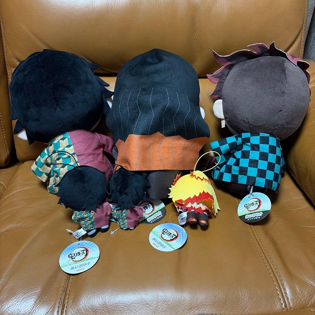 鬼滅の刃 ぴゅあぬい2 ぬいぷりけmini2 BIG ぬいぐるみ ６点セット