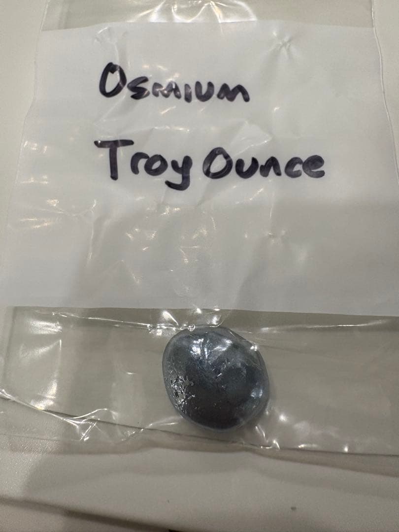 オスミウム　 [Osmium 99.99%] 31グラム　元素標本　レアメタル 超希少！オスミウム99.9%レアメタル周期要素タイルクリスタル - メルカリ