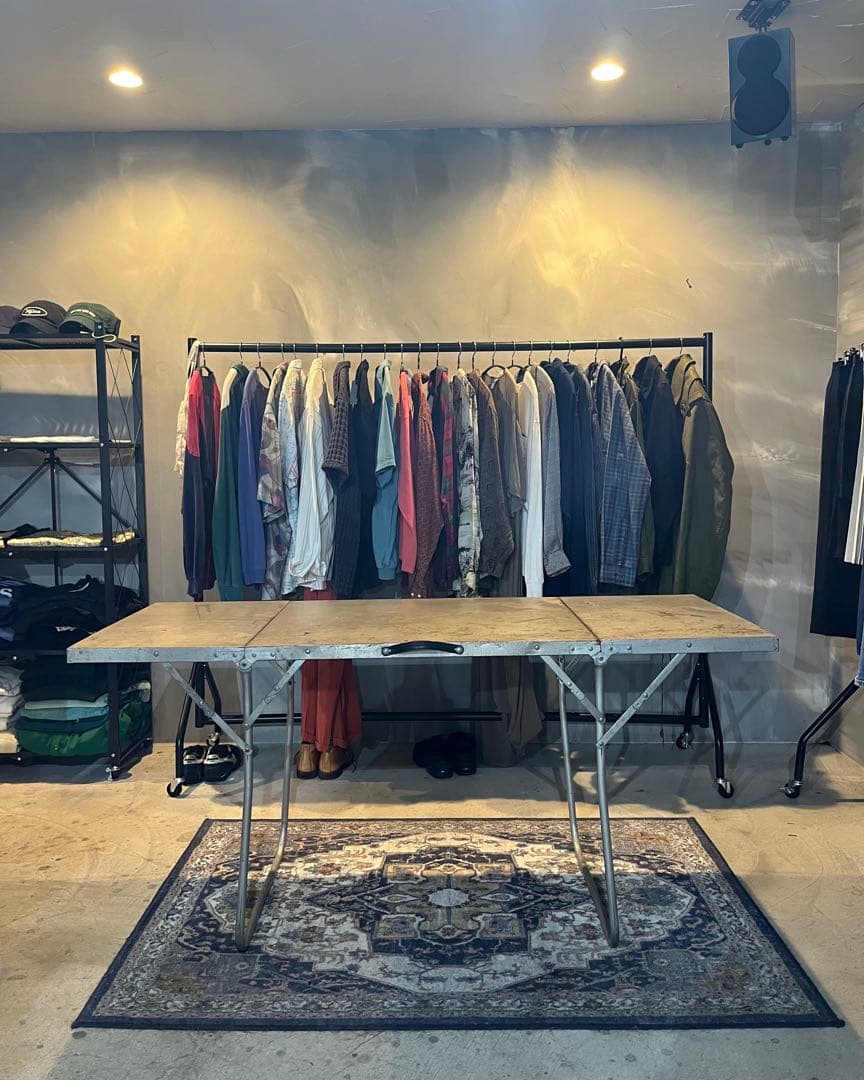 大晦日限定価格1950〜60s フォールディング　テーブル シンプルフォールディングテーブルⅢ W1800xD450 ナチュラル RFFT3