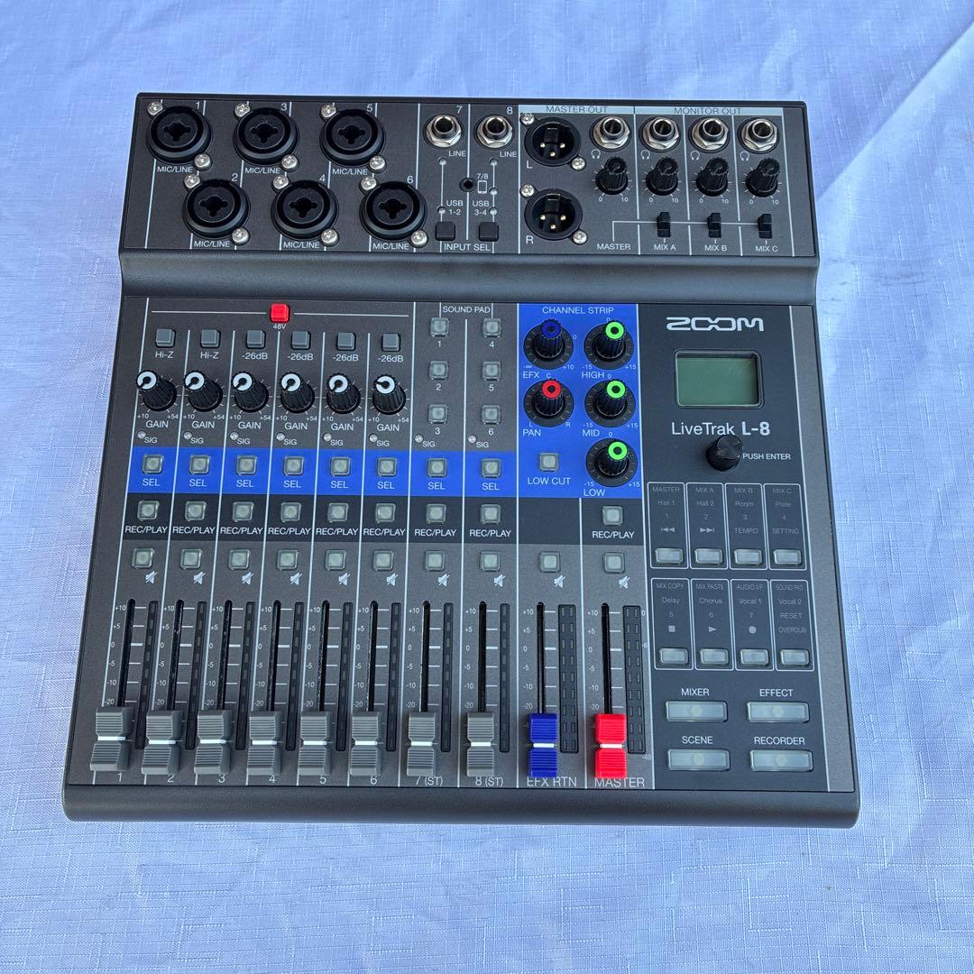 Zoom LiveTrak L-8 デジタルミキサー ズーム（zoom） ZOOM LIVETRAK L-8 デジタルミキサー/マルチトラック
