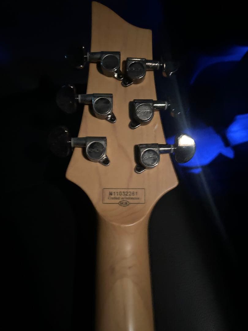 Schetter エレキギター キルテッドトップ 青