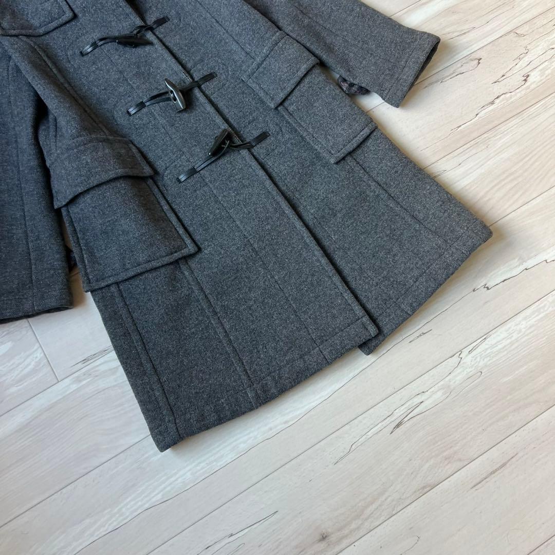 希少カラーピンクチェック バーバリーブルーレーベル ダッフルコート