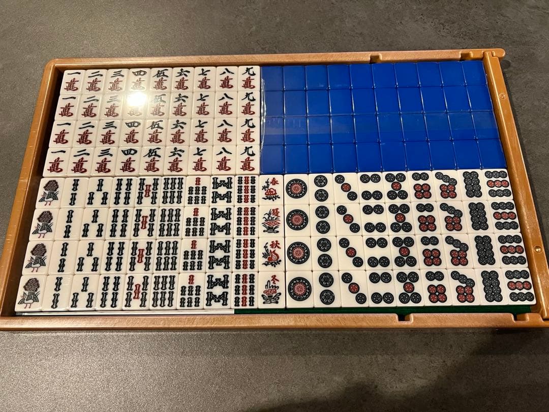 全自動麻雀牌 麻雀牌　アモスBN牌　青