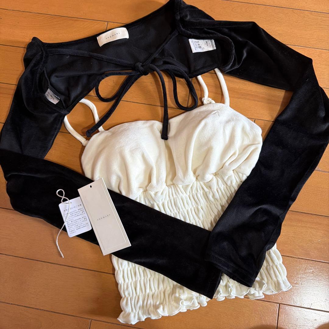andmary Mei shirring tops タグあり正規品 - メルカリ