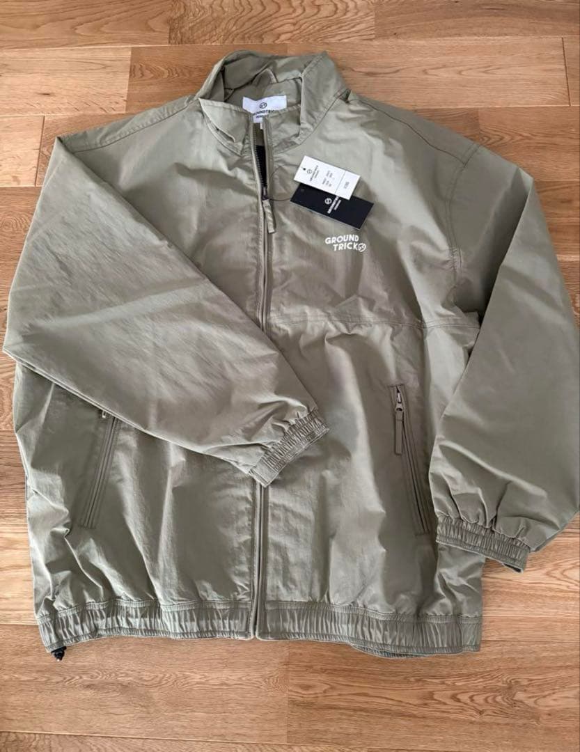 GROUND TRICK カーキ ウェア上下 サイズL DG 三層フリースハーフジッププルオーバー 763474013-KHAKI