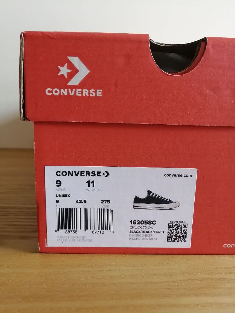 CONVERSE CT70 27.5cm 新品未使用 ブラック チャックテイラー