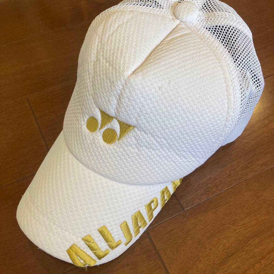 YONEX ALLJAPANキャップ インターハイ白金 - メルカリ