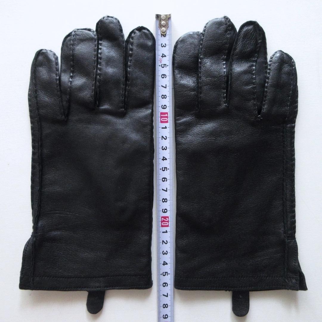 美品 POLO ラルフローレン 本革 手袋 レザーグローブ 黒 メンズの通販