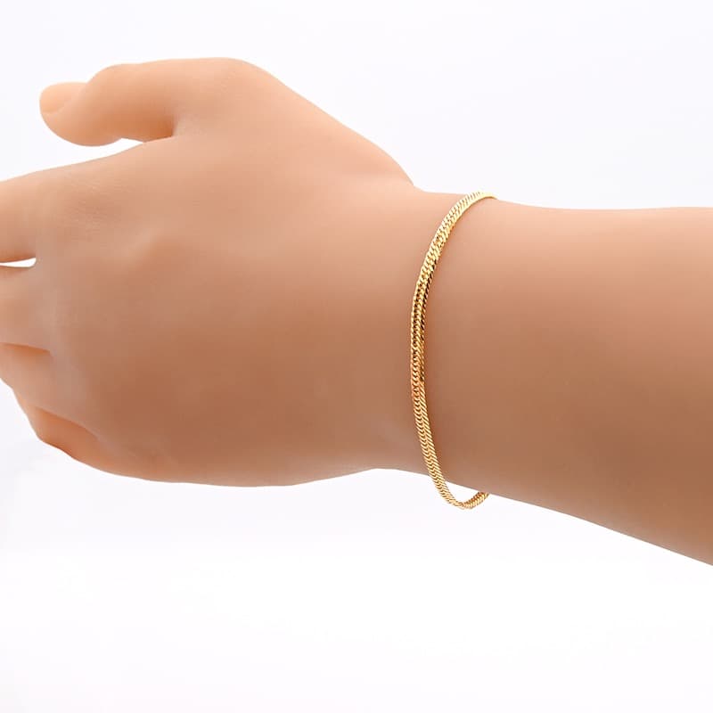 K18(18金) 喜平ブレスレット 12面トリプル 5.0g 18cm 新品