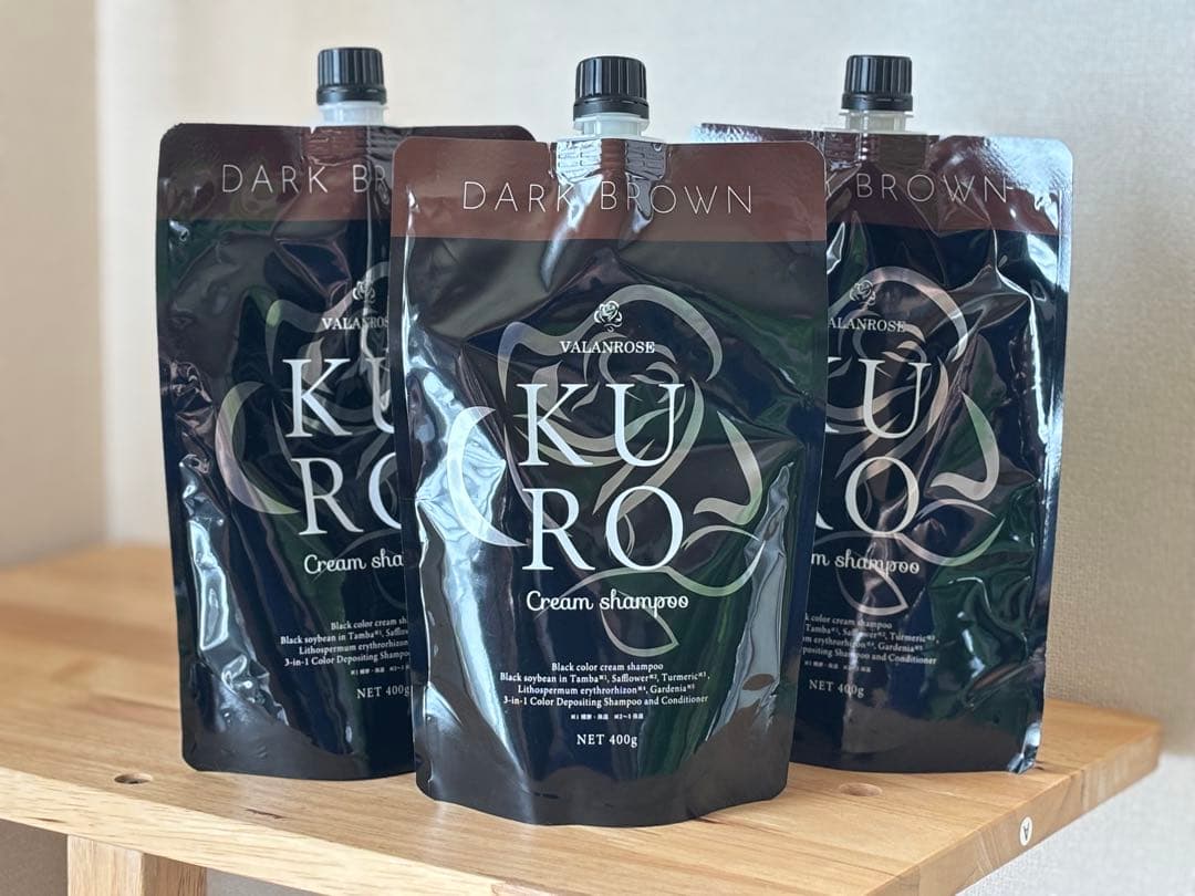 KURO ダークブラウン クリームシャンプー 400g 3点セット 楽天市場】【LINEお友だち追加で500円クーポン】3個セット KURO