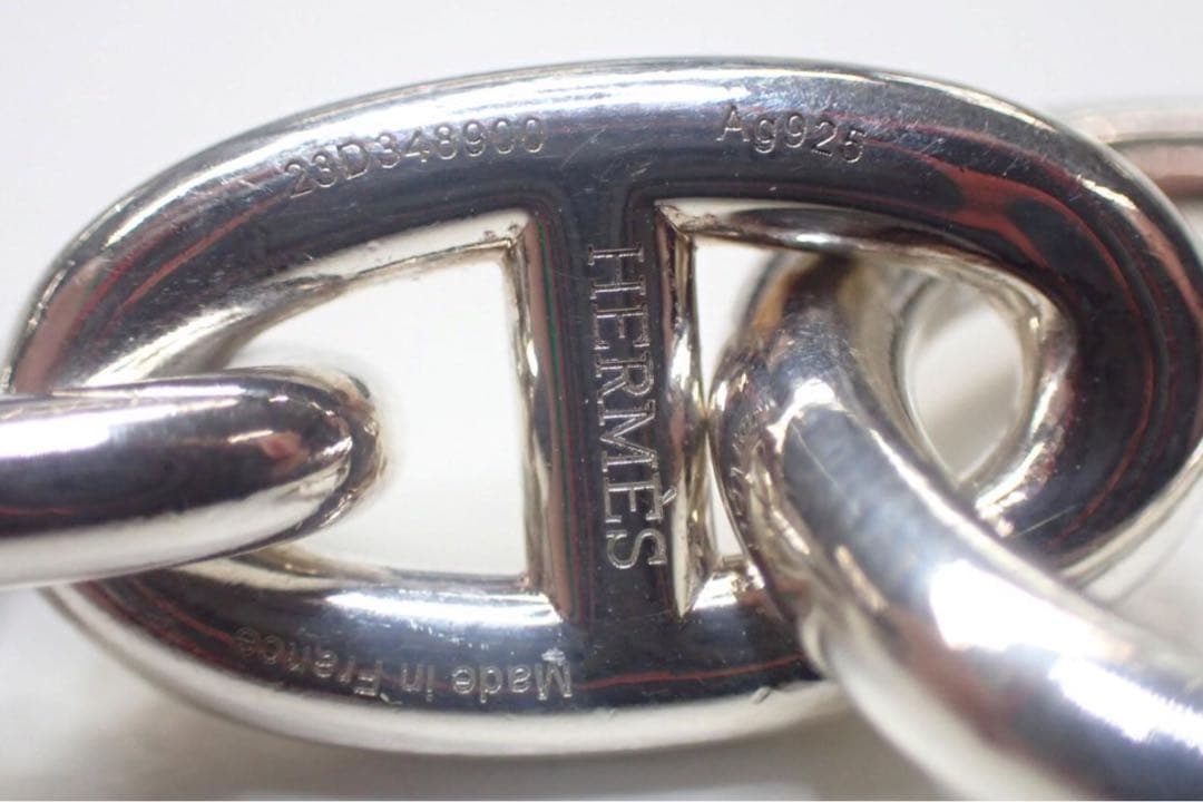 エルメス ブレスレット925 67.9g シェーヌダンクルGM 12コマ 極美品