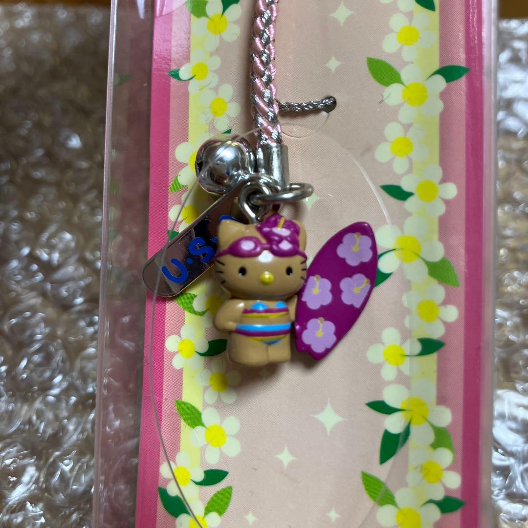 ご当地キティ　ハワイ・グアム/サイパン限定　日焼けキティ　ストラップ・根付け