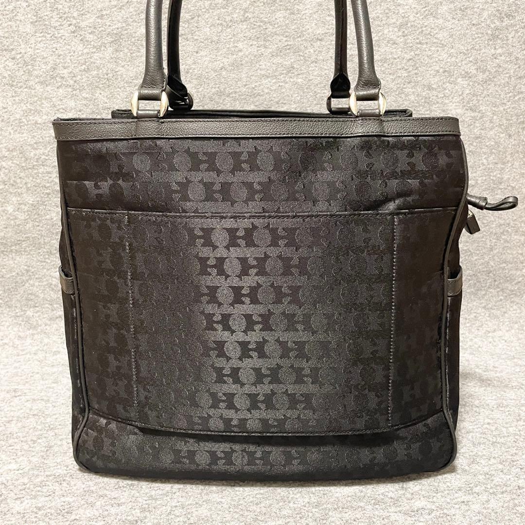 専用】 希少 HAMANO ハマノ ボストンバッグ トート ロゴ ポーチ 黒