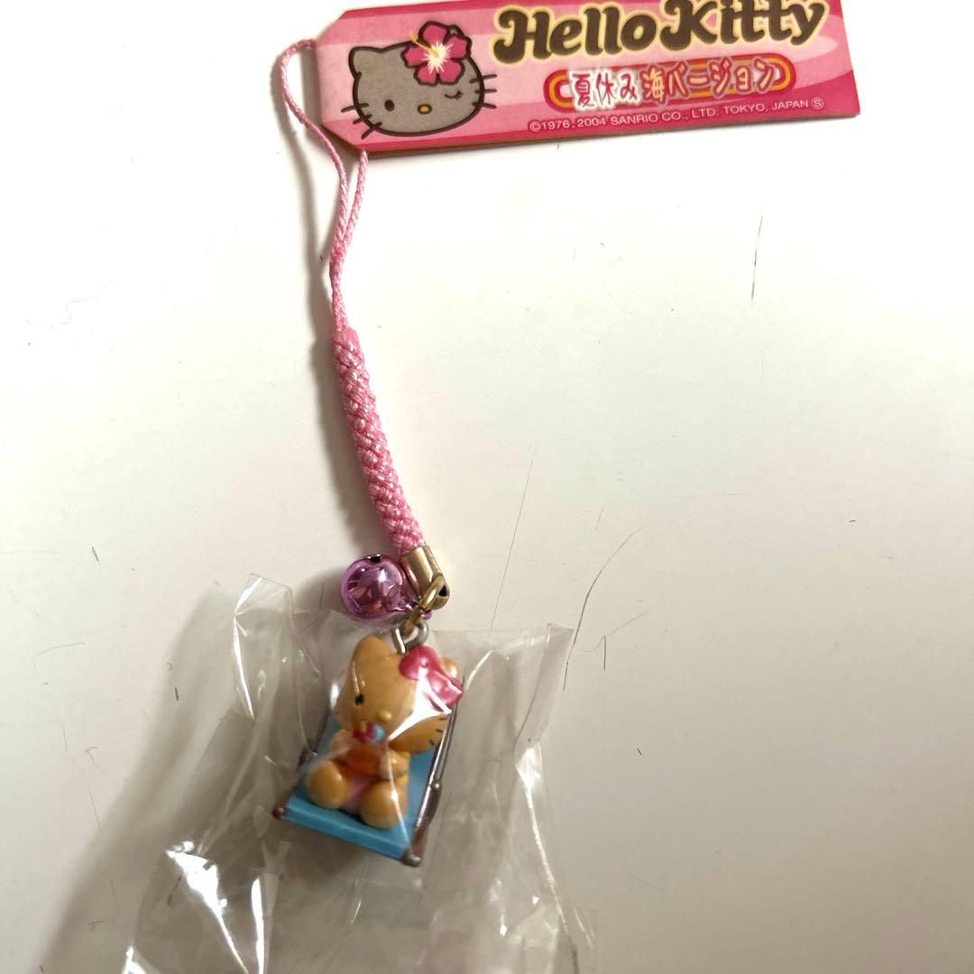 ハローキティ　夏休み海バージョン　日焼け　レア　根付け　ストラップ　ご当地キティ ハローキティ - 当地キティ【茅ヶ崎サザンビーチ限定 日焼けキティ