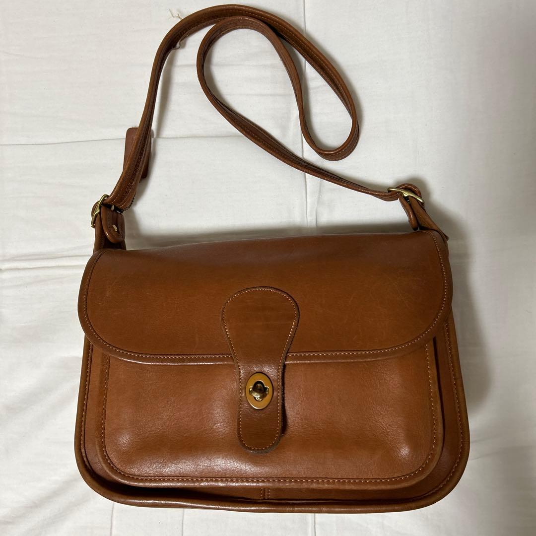 【希少】オールドコーチ　メッセンジャーバッグ　ショルダーバッグ 90's old COACH Leather Bag オールドコーチ レザーバッグ ショルダー