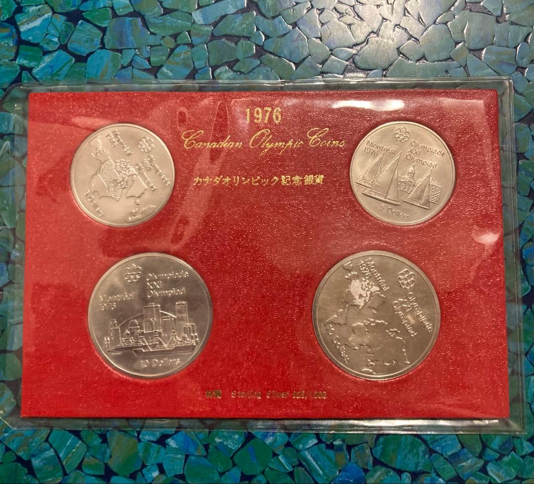美品　1976年　カナダ　モントリオールオリンピック記念銀貨　4枚セット 美品】1976年モントリオール オリンピック記念銀貨4枚セット - メルカリ