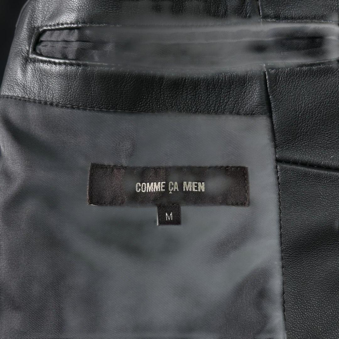 新品 25AWコムサメン 羊革ラムレザー シングルライダースジャケットM