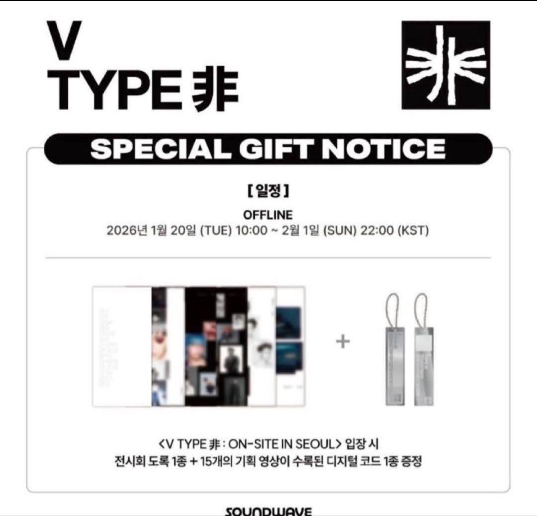 BTS V TYPE非 展示会 入場特典 パンフ デジタルコード テヒョン テテ