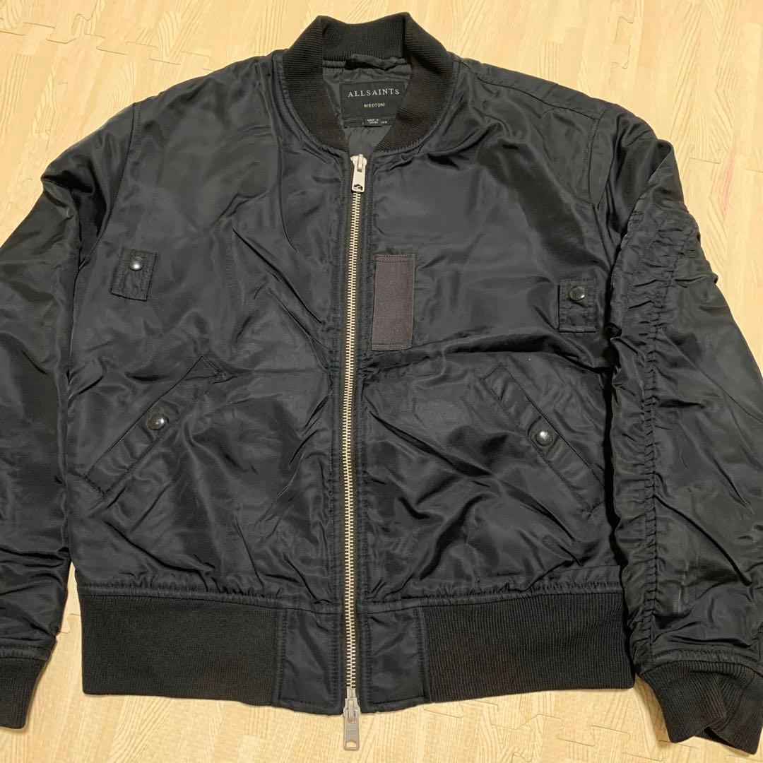 Allsaints ジャケット　黒　オールセインツ　M ALLSAINTS（オールセインツ） ma1 ma-1 レディース : ZOZOTOWN Yahoo