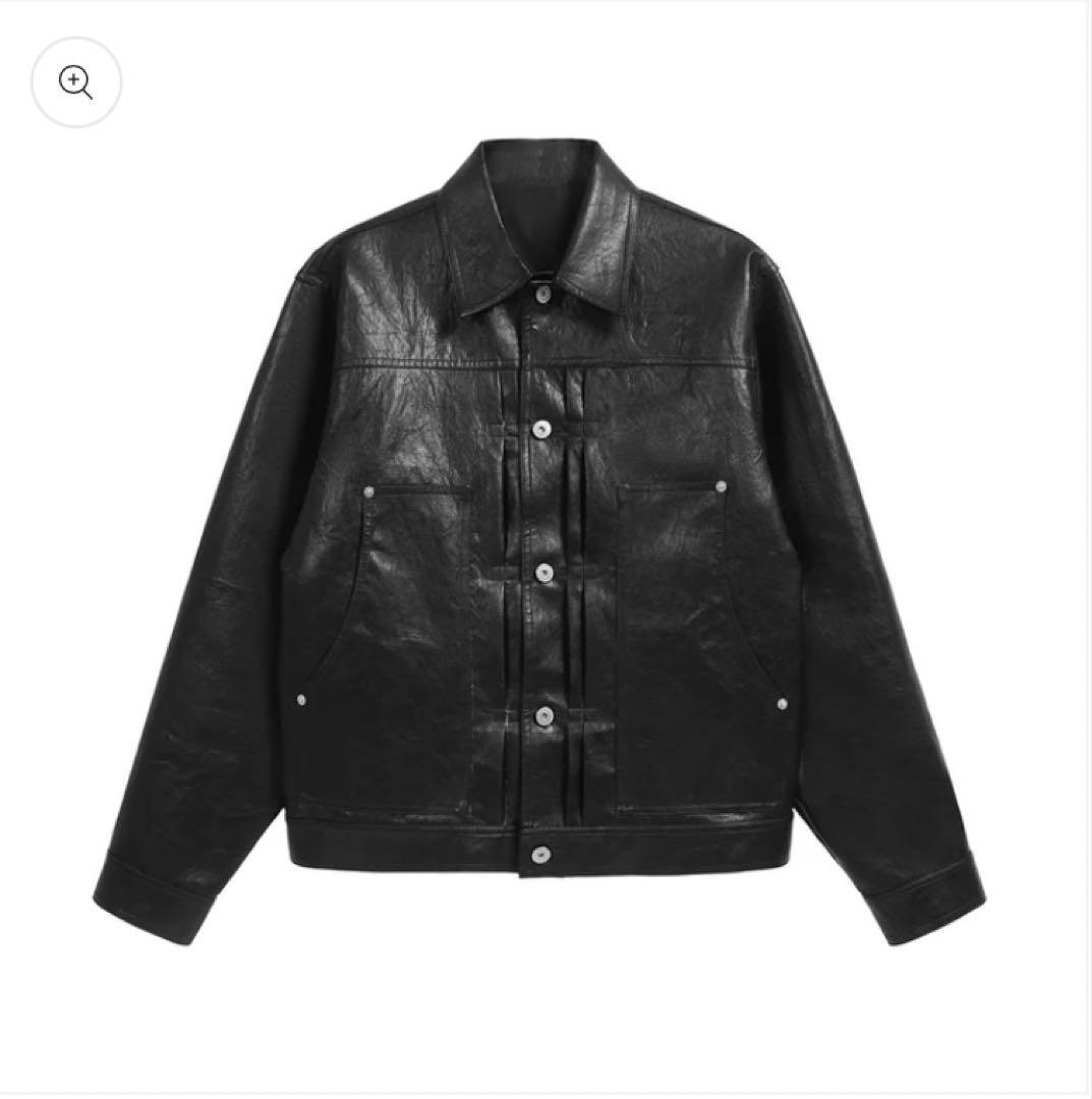 ジャケット・アウター leather jacket black our legacy stussy Stussy x Our Legacy Work Shop Blouson Jacket Leather Black (STUSSY