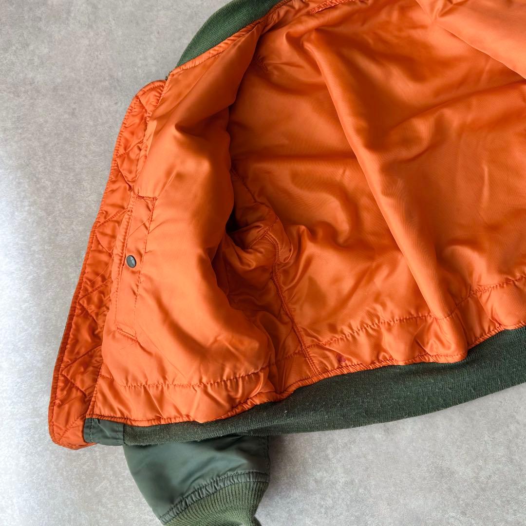 80s 90s USA製 ALPHA アルファ MA-1フライトジャケット 短丈 - メルカリ