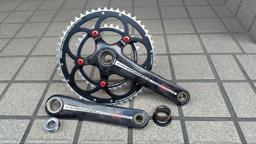 カンパニョーロ　ケンタウル　カーボンクランクセット10s 50/34 カンパニョーロ ケンタウル カーボンクランクセット10s 50/34