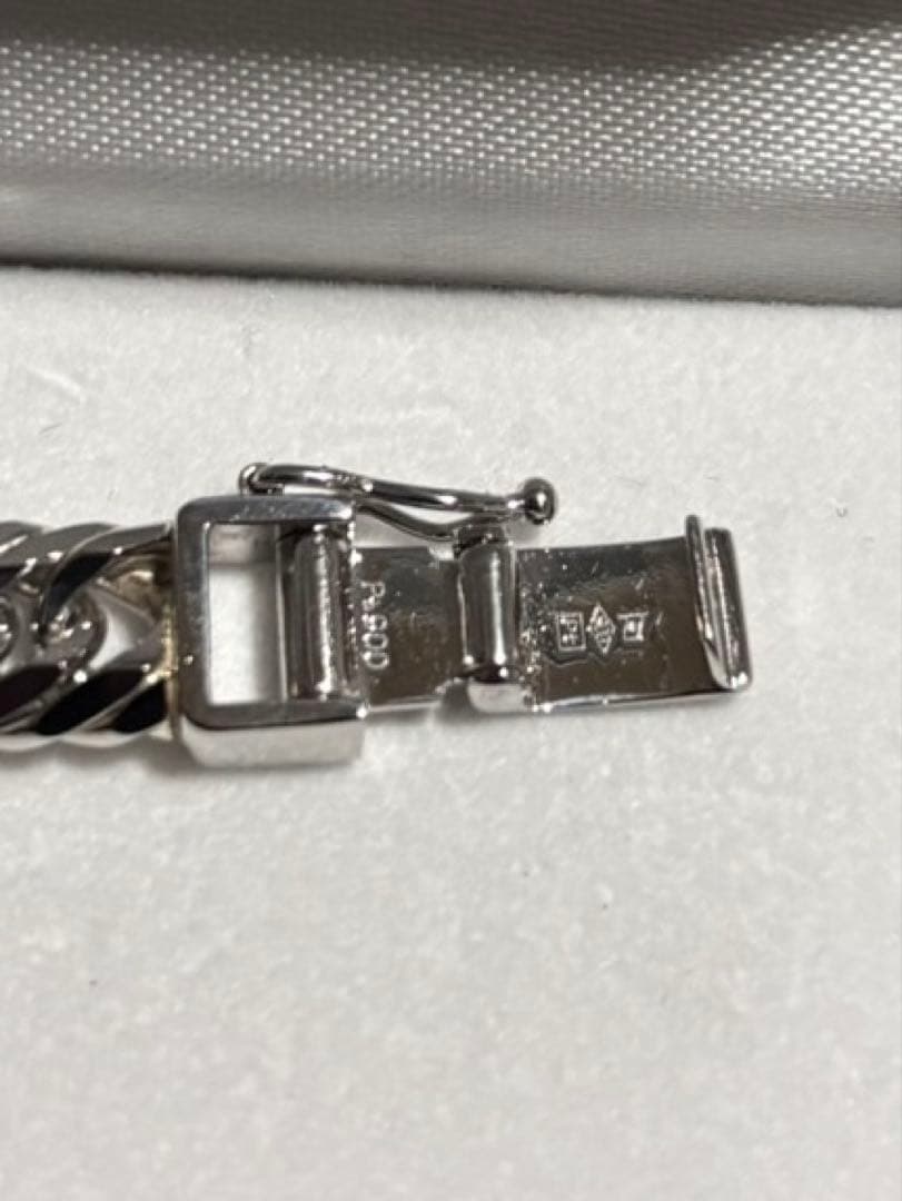 喜平 ブレスレット Pt900 トリプル 8面 31.6g 18cm