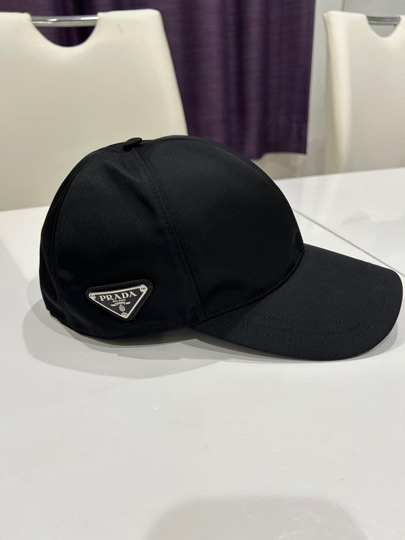 プラダ　レディースキャップ PRADA Re-Nylon ベースボールキャップ ☆Prada プラダ☆Re-Nylon ベースボールキャップ ブラック (PRADA