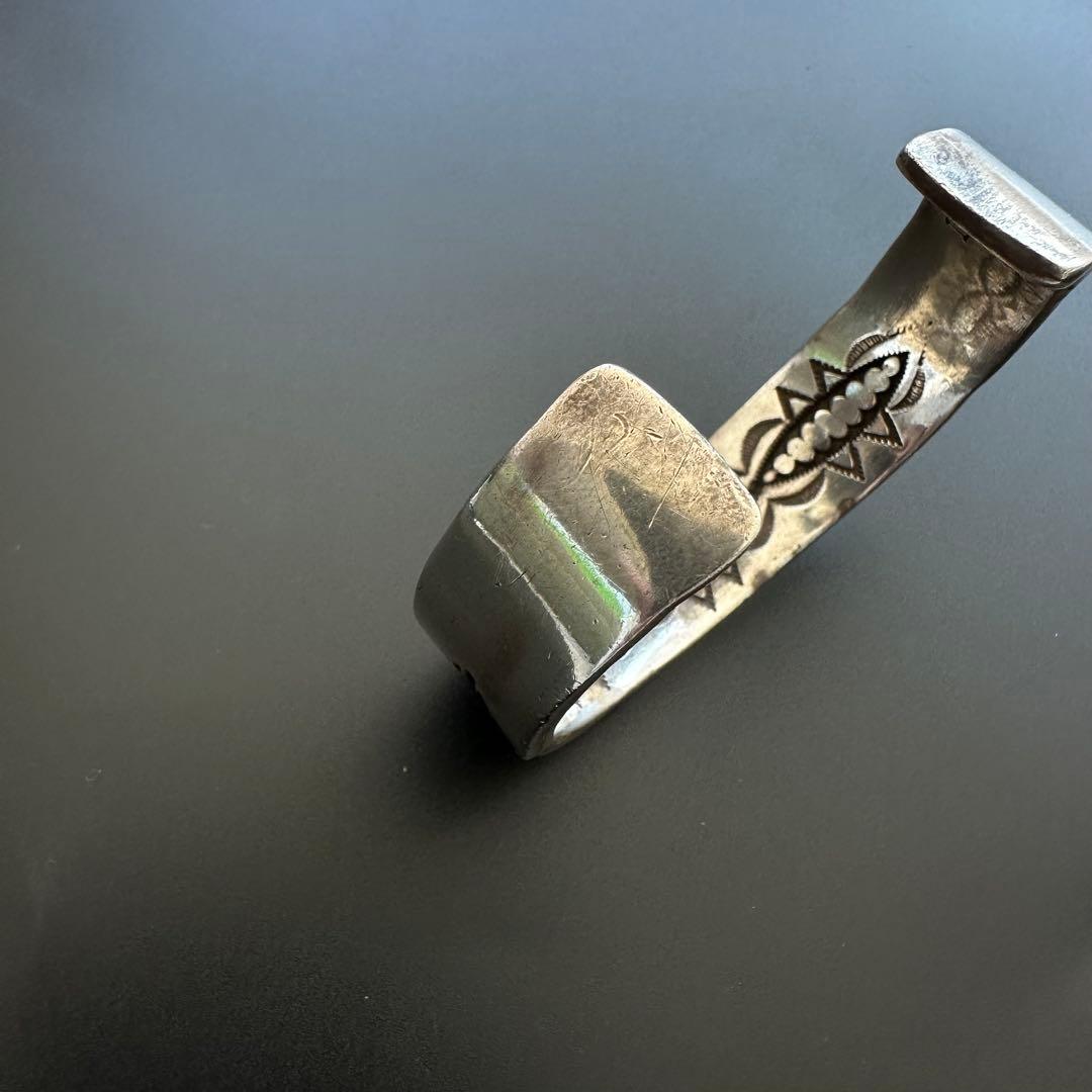 Navajo Darin Bill ヘビーゲージ バングル スタンプワーク