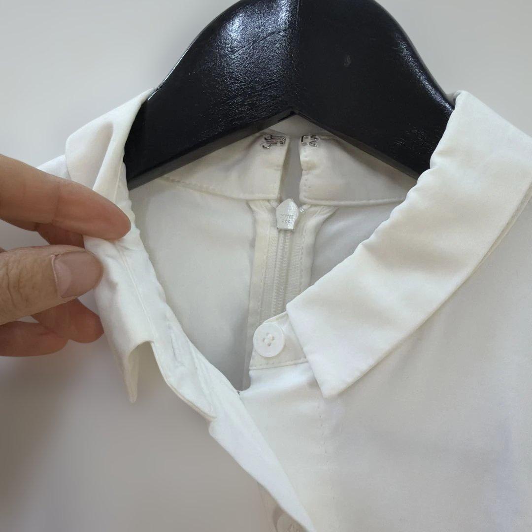 borders at balcony ホワイト シャツワンピース 半袖 - メルカリ