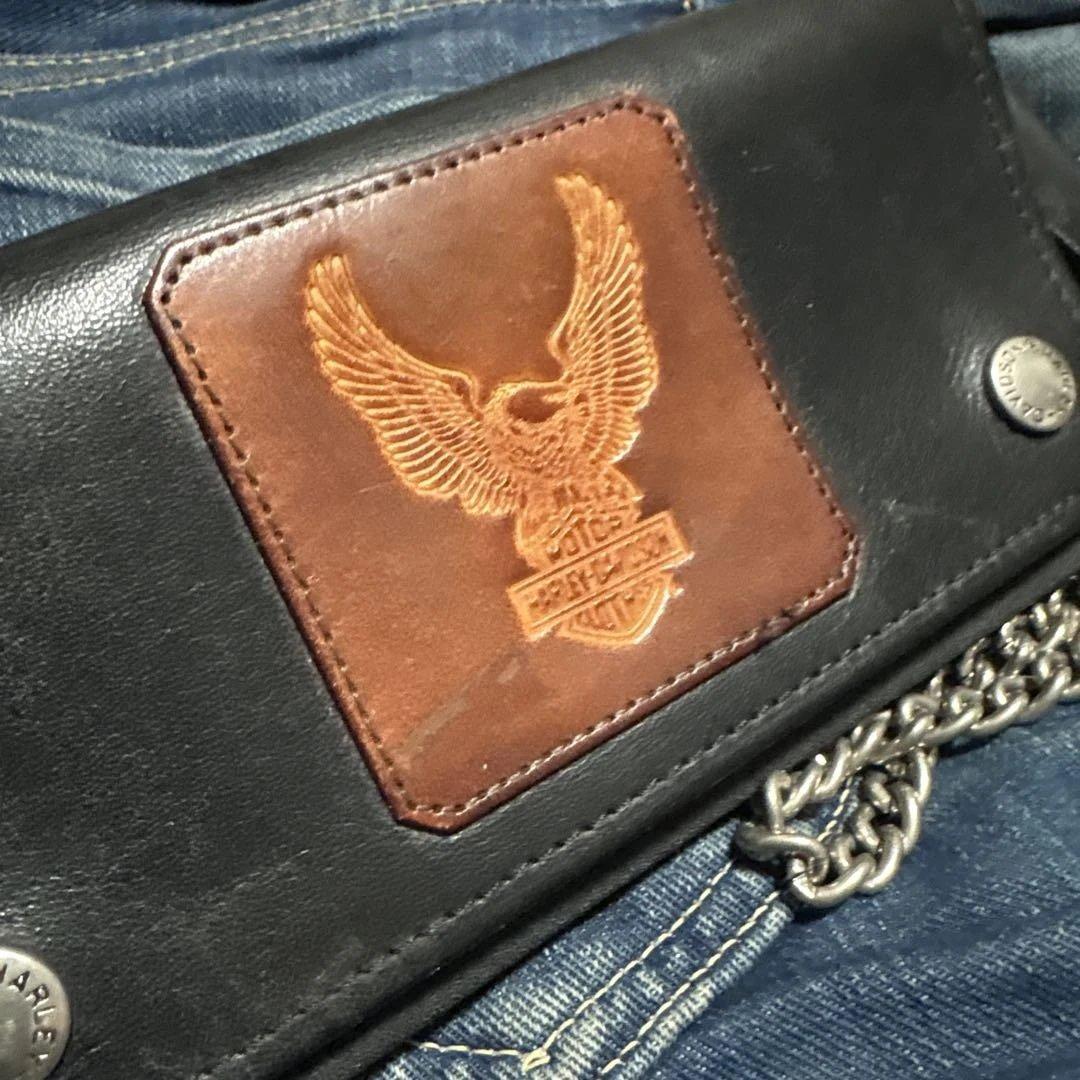 ヴィンテージ ハーレーダビッドソン トラッカーウォレット ブラック