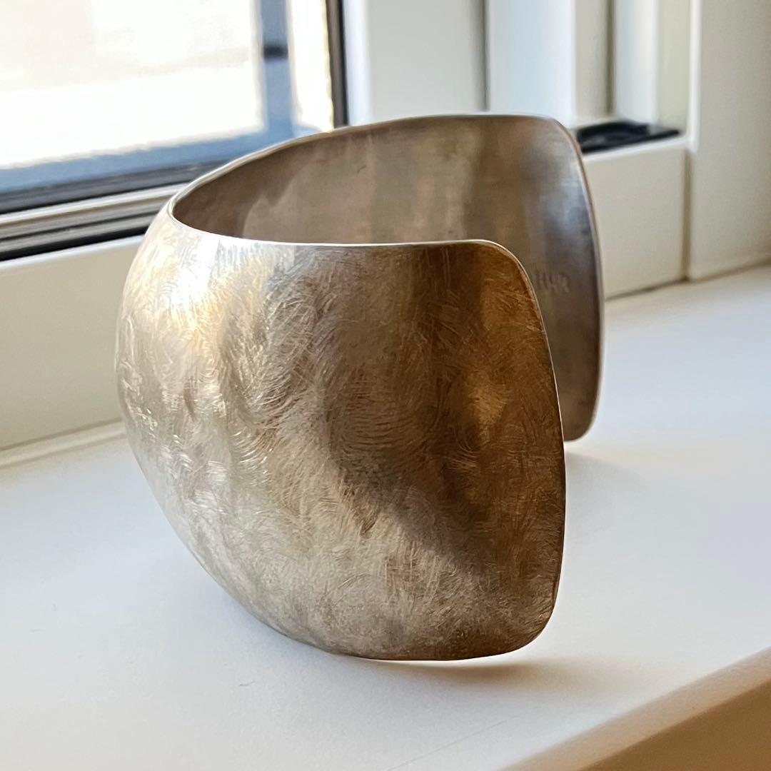 41.5g スターリングシルバー カフブレスレット ワイドバングル