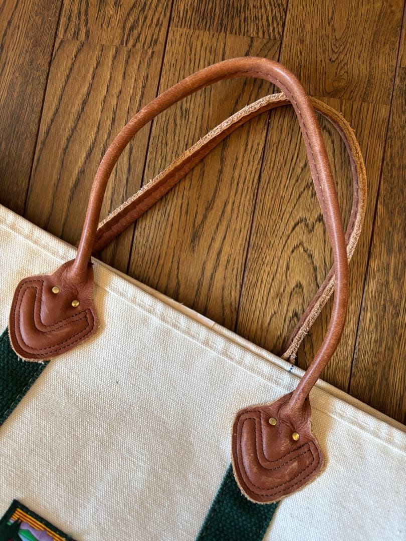 バッグ 80s L.L.Bean Tote Leather Handle