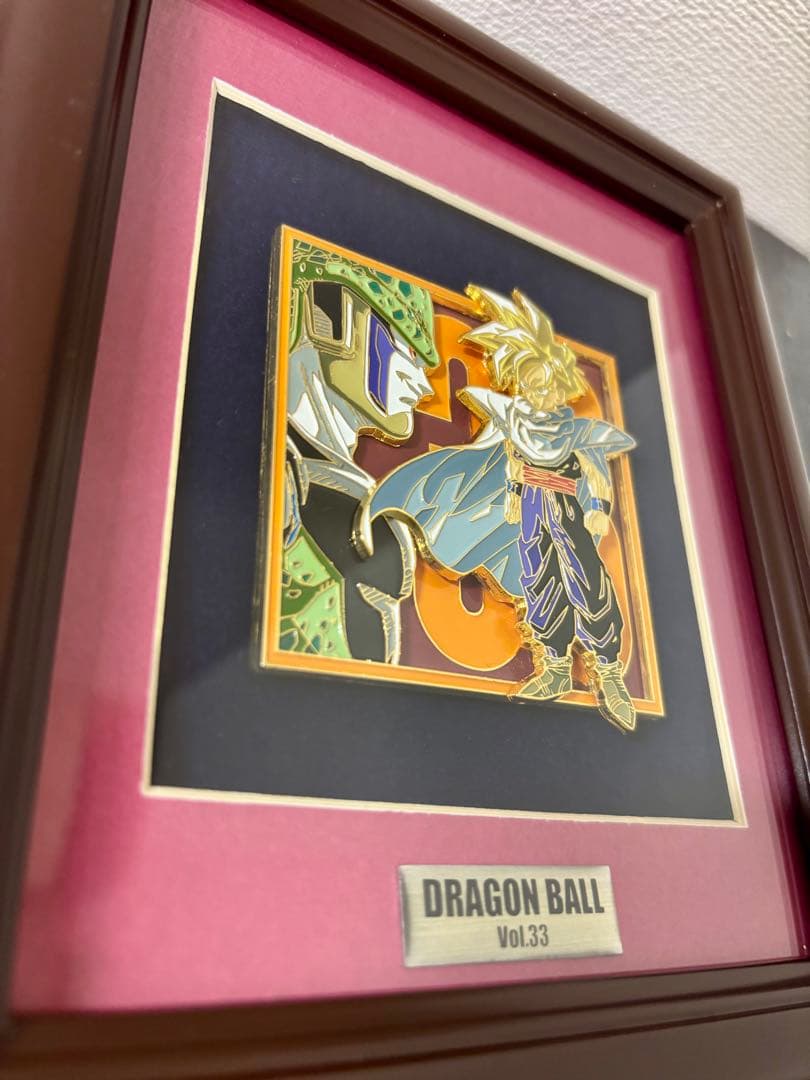 ドラゴンボール メタルレリーフアート　Vol.33 孫悟飯　セル　フィギュア