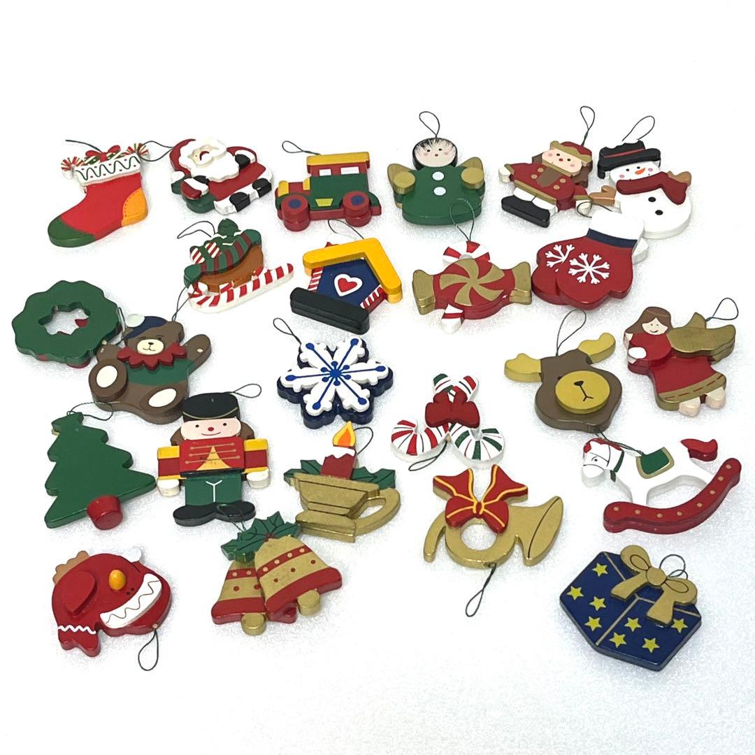 ◼︎美品◼︎コストコ 木製アドベントカレンダー オーナメント24個