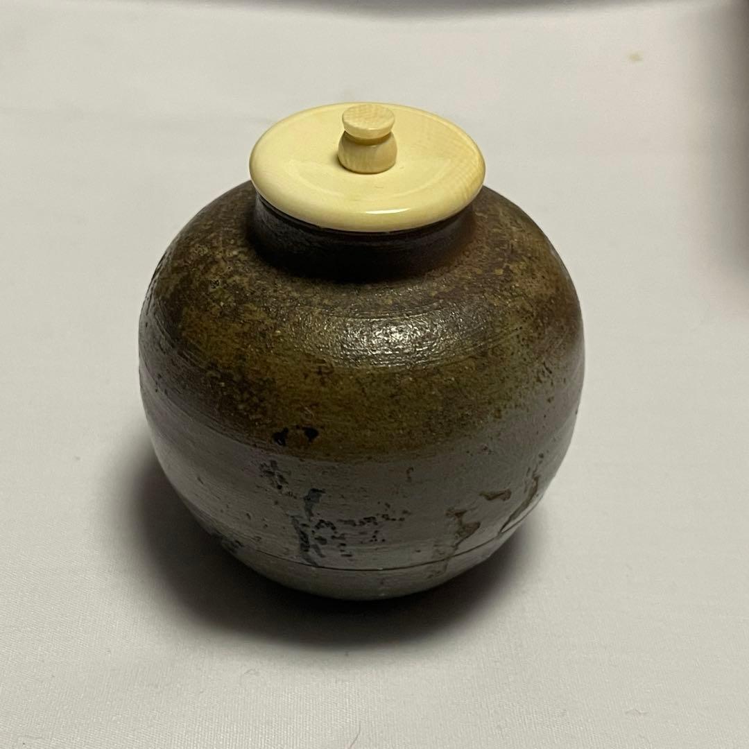 備前火襷焼 文琳茶入 共箱 仕覆付 煎茶道具 - メルカリ