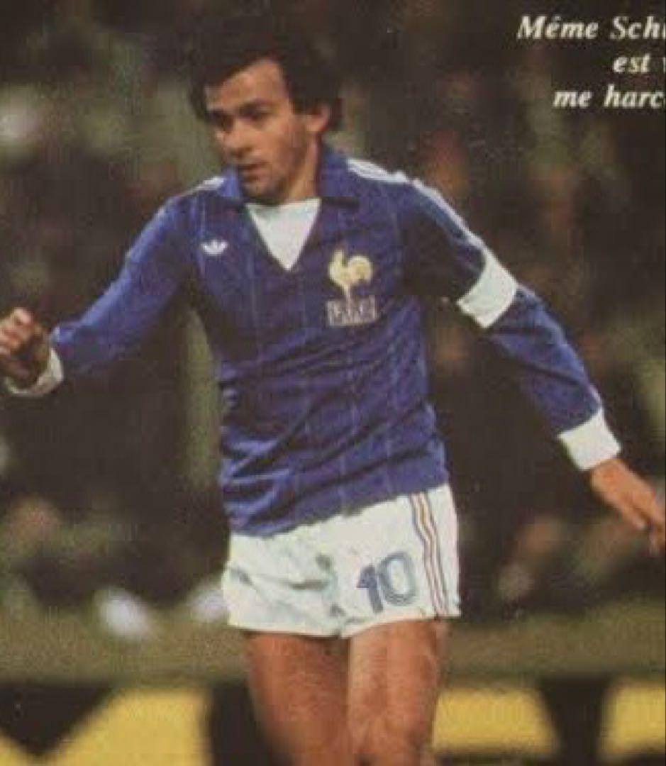 フランス代表　1980-81 ホーム　長袖　ユニフォーム　プラティニ　ビンテージ 国内未発売】フランス代表 100周年記念 長袖【サッカー/France