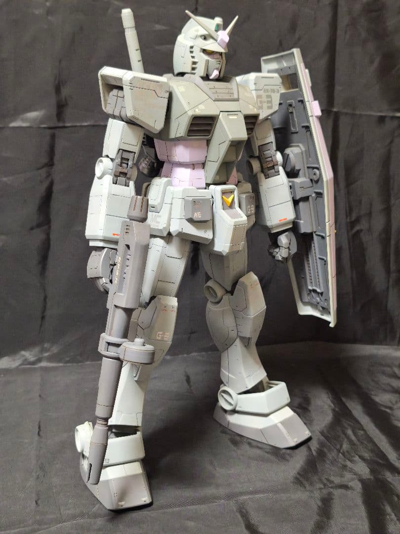 メガサイズ 1/48 RX-78-3 G3ガンダム 塗装済完成品　ビッグサイズ