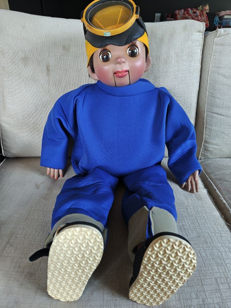 あすなろ腹話術人形男の子と女の子のかつら付き